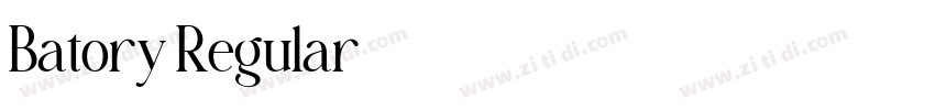 Batory Regular字体转换